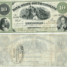 1861, 10 Dollars (Haxby SC-45-G60a) - Charleston, Carolina de Sud - SUA