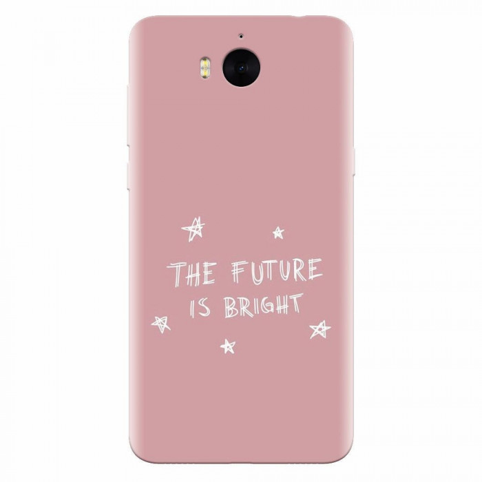 Husa silicon pentru Huawei Y6 2017, The Future Is Bright