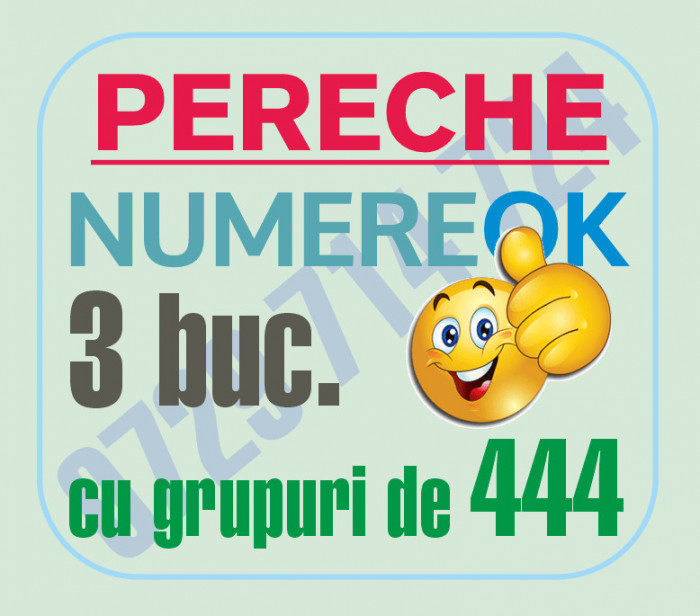 3 Numere PERECHE cu 444 aur gold usoare cartele numar frumos vip cartela platina