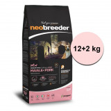 Cumpara ieftin Alleva NEO BREEDER dog adult medium &amp;amp; maxi pork 12 kg + 2 kg GRATUIT