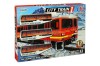 Tren electric pe sina modulara, 17 piese, sunete si lumini, ABS