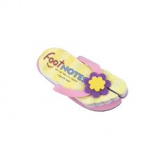 Carnetel papuc de plaja Roz cu floare, TG by AleXer, 8190052, Carton, Hartie, Multicolor foto