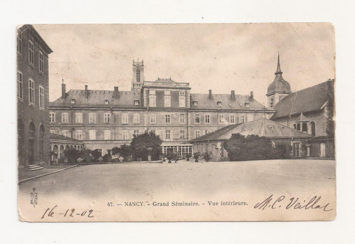 FV4-Carte Postala- FRANTA - Nancy, Grand Seminaire, circulata 1902