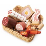 Cos cu carne din lemn, Tender Leaf Toys, 7 piese