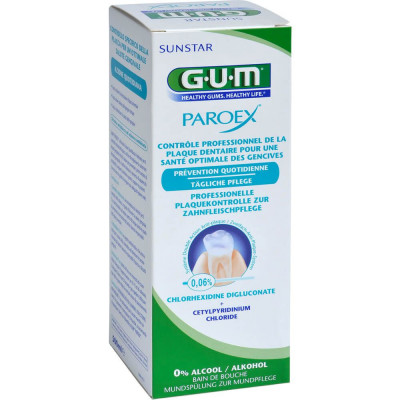 Apa de Gura, GUM, ParoEx, Impotriva Inflamatiei Gingiilor, cu Clorhexidina 0.06%, 500ml foto