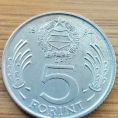 Moneda Ungaria 5 Forint 1984