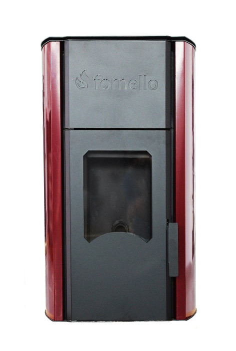 Termosemineu centrala peleti Fornello Royal 25 kw , complet echipat pentru incalzire, pompa, vas expansiune, automatizare, telecomanda, buncar peleti