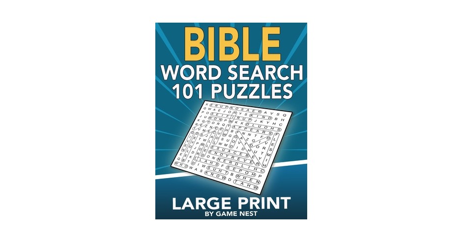 Bible Word Search 101 Puzzles Large Print: Puzzle Game With ...