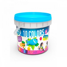Set plastilina si accesorii pentru modelaj Lovin - 10 culori pentru baietei
