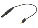 Cabluri de Măsurare 10A Aurite 0,15m PVC Negru