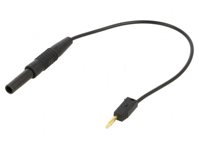 Cabluri de Măsurare 10A Aurite 0,15m PVC Negru