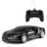 MASINA CU TELECOMANDA BUGATTI CHIRON NEGRU CU SCARA 1 LA 24 SuperHeroes ToysZone, Rastar