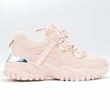 Sneakers Dama MBrands cu talpa flexibila si masiva, roz ABC 337 36