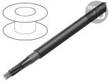 Cablu HELUKABEL HELUTHERM&reg; 145 MULTI 7x4mm&sup2; litat cu protecție negru