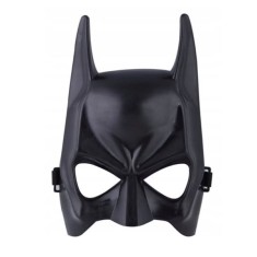 Masca, Batman, plastic, 22 cm x 15 cm, negru, marime universala