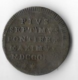 Moneda 1/2 baiocco 1802 - Vatican