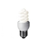 BEC fluorescent Panasonic, soclu E27, putere 8W, forma spirala, lumina alb rece, alimentare 220 - 240 V, &quot;EFD8E65HD&quot; (timbru verde 0.45 lei)