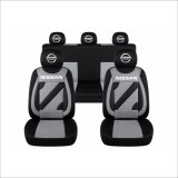 Set Huse Scaune Universale Nero Gri Personalizate cu Nissan