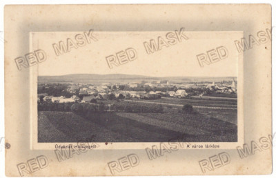 3535 - HATEG, Hunedoara, panorama, Romania - old postcard - used - 1913 foto