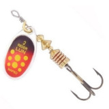 Lingurita rotativa Mapso Reder, argintiu-rosu-negru (Greutate lingurita: 3.5g)