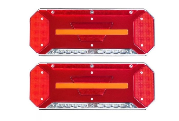 Set lampi LED cu efect de neon și semnalizare dinamică, 5 funcții autocar, camion, utilaje, remorcă, rulotă,tractor