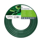 Furtun pentru gradina Cellfast Economic, 50 m, 20 bar, 1/2 inch, flexibil, 3 straturi armatura, protectie UV, Verde