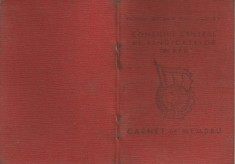 Romania, Carnet de membru Consiliul Central al Sindicatelor din R.P.R., 1964