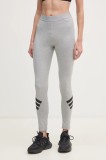 adidas colanti Future Icons femei, culoarea gri, cu imprimeu, JE0219