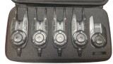 Set 4 Avertizori Pescuit Cool Angel cu Statie, Snag Bar, Valigeta Transport, LED, Volum Ajustabil