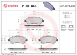 BREMBO P 28 045 PRIME LINE set placute frana,frana disc