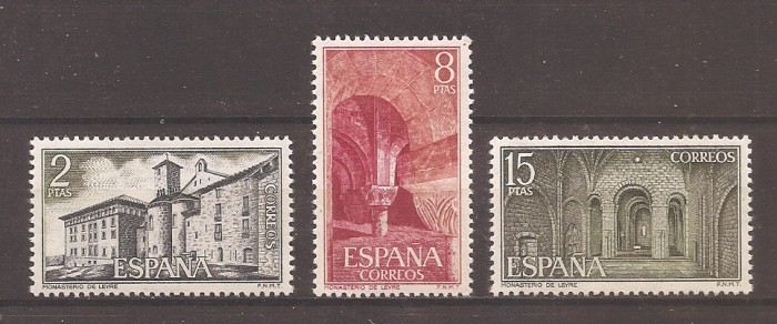 Spania 1974 - Mănăstiri și Abații, MNH