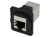 Adaptor FT Cat 6 Ecranat 8P8C Plastic 19x24mm