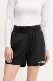 adidas TERREX pantaloni scurți sport Xperior culoarea negru, cu imprimeu, high waist, JF1255