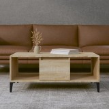 VidaXL Măsuță de cafea, stejar sonoma, 90x50x36,5 cm, lemn prelucrat