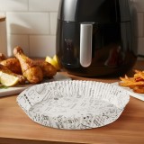 Hartie de copt pentru Air fryer - pentru gatit fara ulei - cu model, rotund - 23 cm - 50 bucati pa
