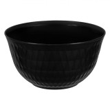 Bol Salată Plastic, Model Diamond, Culoare Negru, Capacitate 4,5L