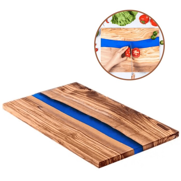 Tocator bucatarie din Lemn de maslin, 23cm x 35 cm, Platou servire cascaval /mezeluri, Koken