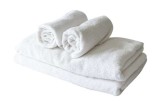 Prosop Obi Din Bumbac De Inalta Calitate ,550 Gr/Mp , 70 x 140 Cm ,Culoare Alb
