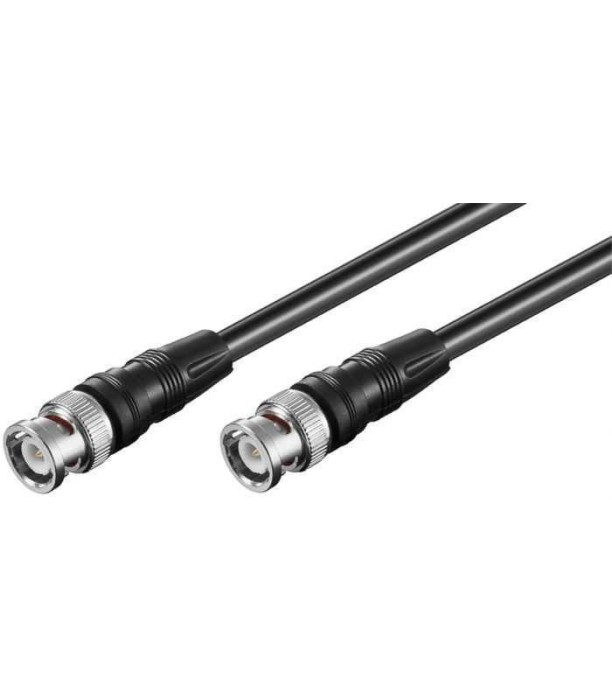Cablu BNC tata - tata BNC 1m negru RG58 Goobay 50272