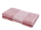 Cumpara ieftin Prosop baie bumbac roz 90 x 140 cm
