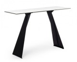 Cumpara ieftin Consola otel ceramica alb negru Blazar 120x40x80 cm
