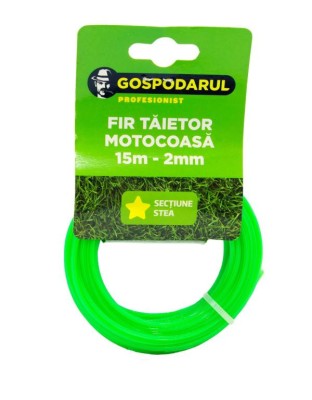 Fir taietor 15m - 2mm (sectiune stea) (MC) PowerTool TopQuality foto