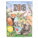 Carte de colorat, Depesche, Create your Zoo 410+ Stickere