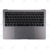 Tastatură S.U.A.-Engleză cu asamblare carcasă superioară gri spațial pentru MacBook Pro Retina 13 2016 - 2017 (A1708)