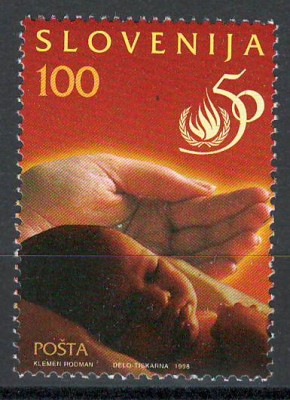 Slovenia 1998 239 MNH - 50 de ani Declaratia Universala a Drepturilor Omului foto