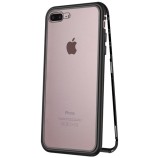 Husa Magnetic Case 360&deg; pentru iPhone 8 Plus, Negru