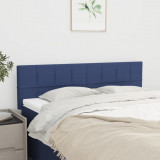 Tablii de pat, 2 buc., albastru, 72x5x78/88 cm, textil GartenMobel Dekor, vidaXL