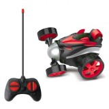 Mașină cu Telecomandă, Stunt 360░, R/C, Rotire 360░, Lumini Colorate, Raza 9m, Roșu Negru