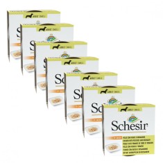 Schesir dog Adult - pui, cartofi ?i rozmarin 7 x 85 g foto