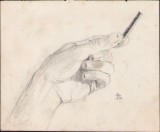 A1652 Schiță de Dimitrie &bdquo;Puiu&rdquo; Eitel, 1938, semnată